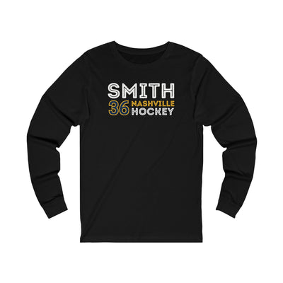 Smith 36 Nashville Hockey Grafitti Wall Design Unisex Jersey Long Sleeve Shirt