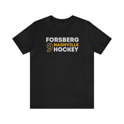 Forsberg 9 Nashville Hockey Grafitti Wall Design Unisex T-Shirt