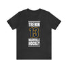 Trenin 13 Nashville Hockey Navy Blue Vertical Design Unisex T-Shirt