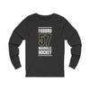 Fabbro 57 Nashville Hockey Navy Blue Vertical Design Unisex Jersey Long Sleeve Shirt