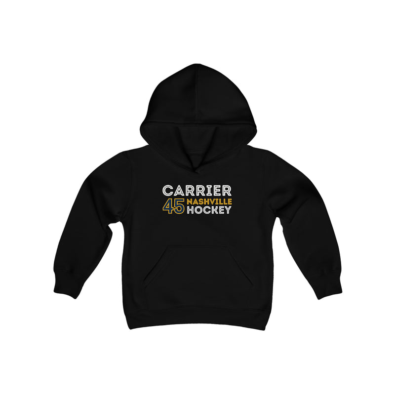 Carrier 45 Nashville Hockey Grafitti Wall Design Youth Hooded Sweatshirt