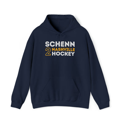 Schenn 2 Nashville Hockey Grafitti Wall Design Unisex Hooded Sweatshirt