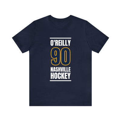 O'Reilly 90 Nashville Hockey Navy Blue Vertical Design Unisex T-Shirt