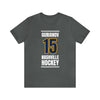 Gurianov 15 Nashville Hockey Navy Blue Vertical Design Unisex T-Shirt