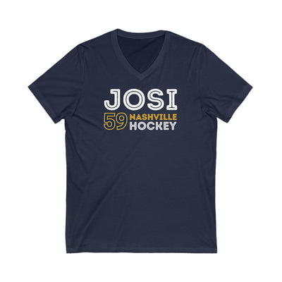 Josi 59 Nashville Hockey Grafitti Wall Design Unisex V-Neck Tee