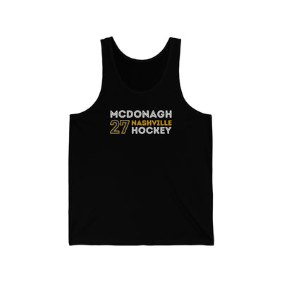 McDonagh 27 Nashville Hockey Grafitti Wall Design Unisex Jersey Tank Top