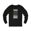 Lankinen 32 Nashville Hockey Navy Blue Vertical Design Unisex Jersey Long Sleeve Shirt