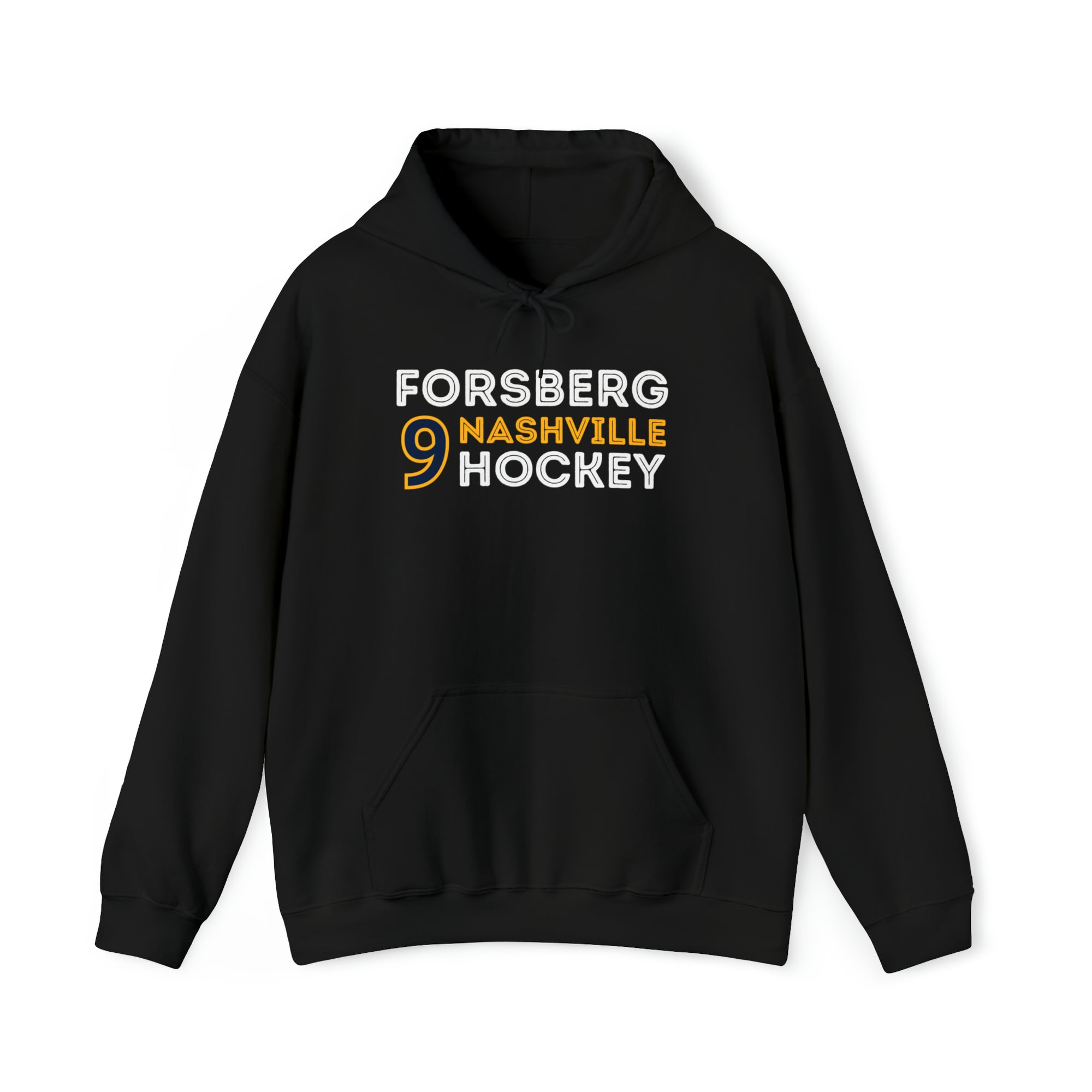 Forsberg 9 Nashville Hockey Grafitti Wall Design Unisex Hooded Sweatshirt