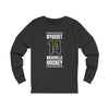 Nyquist 14 Nashville Hockey Navy Blue Vertical Design Unisex Jersey Long Sleeve Shirt