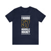 Fabbro 57 Nashville Hockey Navy Blue Vertical Design Unisex T-Shirt