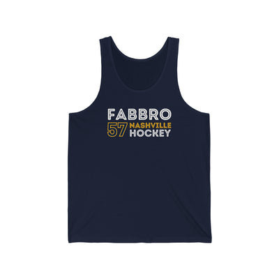 Fabbro 57 Nashville Hockey Grafitti Wall Design Unisex Jersey Tank Top