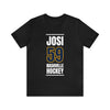 Josi 59 Nashville Hockey Navy Blue Vertical Design Unisex T-Shirt