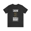 Lauzon 3 Nashville Hockey Navy Blue Vertical Design Unisex T-Shirt