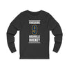 Forsberg 9 Nashville Hockey Navy Blue Vertical Design Unisex Jersey Long Sleeve Shirt