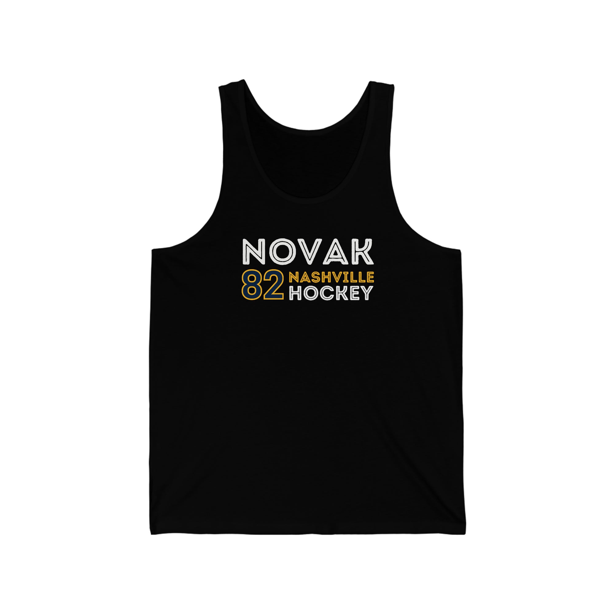 Novak 82 Nashville Hockey Grafitti Wall Design Unisex Jersey Tank Top