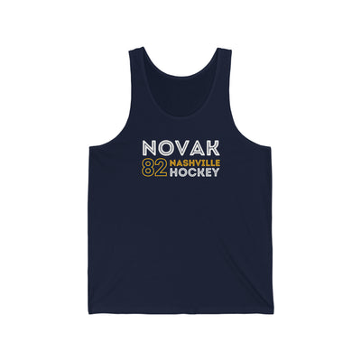 Novak 82 Nashville Hockey Grafitti Wall Design Unisex Jersey Tank Top