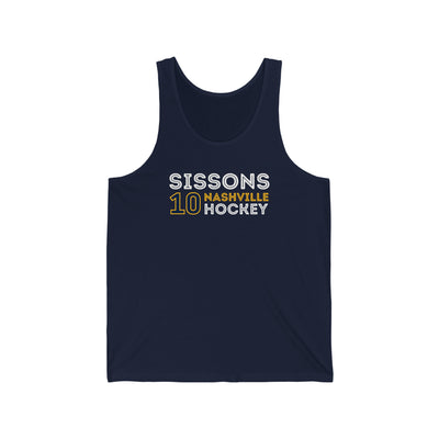 Sissons 10 Nashville Hockey Grafitti Wall Design Unisex Jersey Tank Top