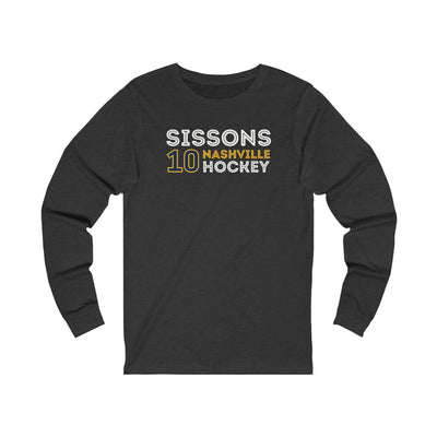 Sissons 10 Nashville Hockey Grafitti Wall Design Unisex Jersey Long Sleeve Shirt