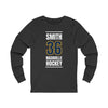 Smith 36 Nashville Hockey Navy Blue Vertical Design Unisex Jersey Long Sleeve Shirt