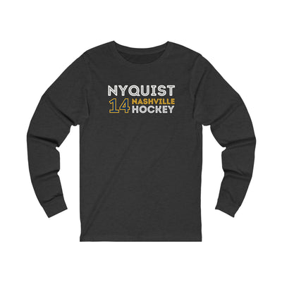 Nyquist 14 Nashville Hockey Grafitti Wall Design Unisex Jersey Long Sleeve Shirt