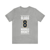 Glass 8 Nashville Hockey Navy Blue Vertical Design Unisex T-Shirt