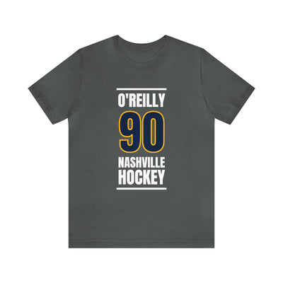 O'Reilly 90 Nashville Hockey Navy Blue Vertical Design Unisex T-Shirt