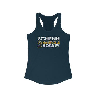 Schenn 2 Nashville Hockey Grafitti Wall Design Women's Ideal Racerback Tank Top