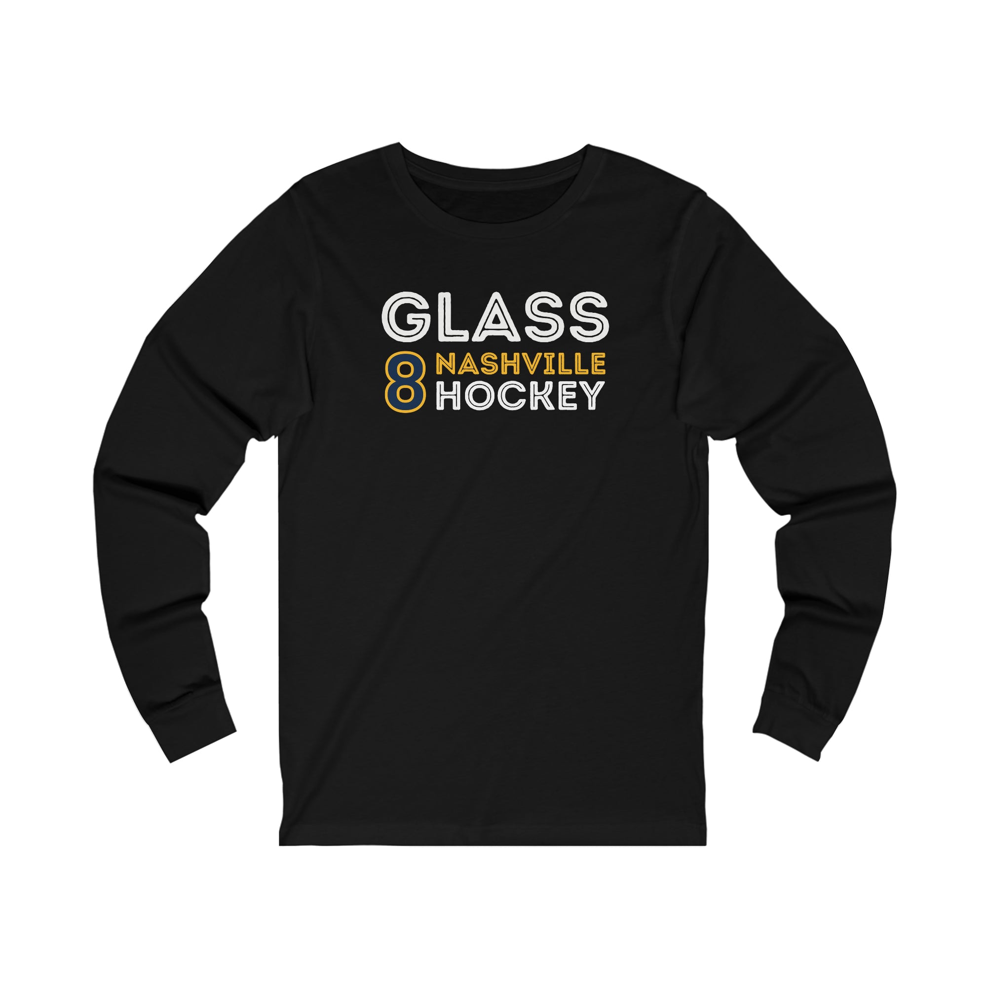 Glass 8 Nashville Hockey Grafitti Wall Design Unisex Jersey Long Sleeve Shirt