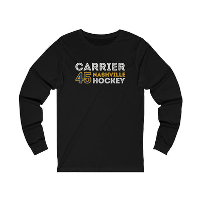 Carrier 45 Nashville Hockey Grafitti Wall Design Unisex Jersey Long Sleeve Shirt