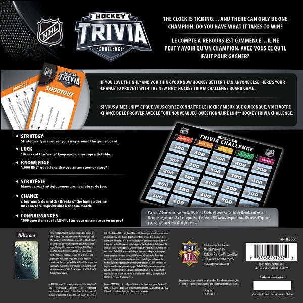 NHL All Teams Trivia Game