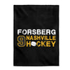 Forsberg 9 Nashville Hockey Velveteen Plush Blanket