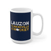 Lauzon 3 Nashville Hockey Ceramic Coffee Mug In Navy Blue, 15oz