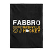 Fabbro 57 Nashville Hockey Velveteen Plush Blanket