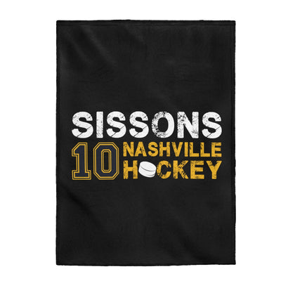 Sissons 10 Nashville Hockey Velveteen Plush Blanket