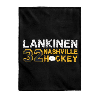 Lankinen 32 Nashville Hockey Velveteen Plush Blanket