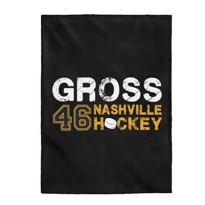 Gross 46 Nashville Hockey Velveteen Plush Blanket