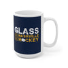 Glass 8 Nashville Hockey Ceramic Coffee Mug In Navy Blue, 15oz