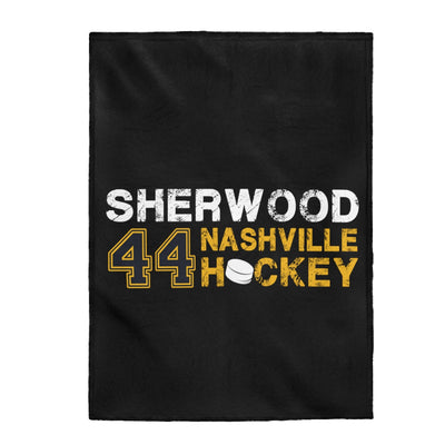 Sherwood 44 Nashville Hockey Velveteen Plush Blanket