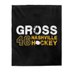 Gross 46 Nashville Hockey Velveteen Plush Blanket