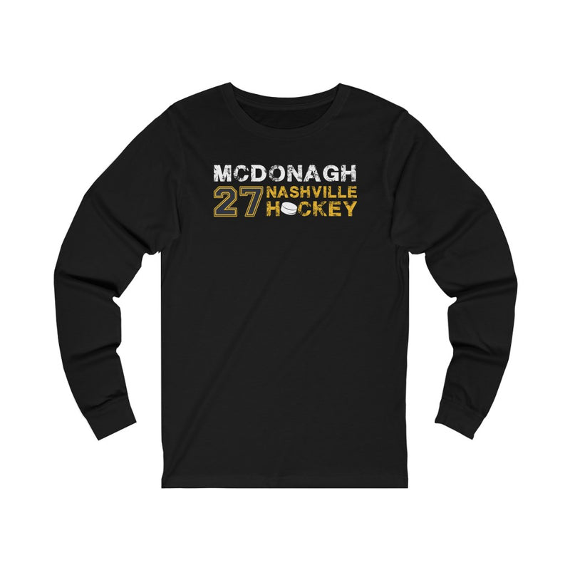 McDonagh 27 Nashville Hockey Unisex Jersey Long Sleeve Shirt