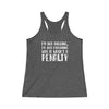 "I'm Not Arguing" Women's Tri-Blend Racerback Tank