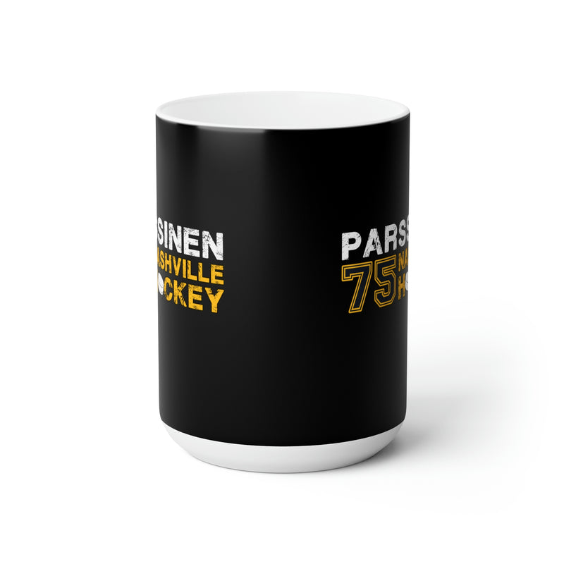 Parsinnen 75 Nashville Hockey Ceramic Coffee Mug In Black, 15oz