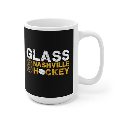 Glass 8 Nashville Hockey Ceramic Coffee Mug In Black, 15oz