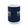 Fabbro 57 Nashville Hockey Ceramic Coffee Mug In Navy Blue, 15oz