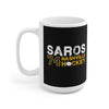 Saros 74 Nashville Hockey Ceramic Coffee Mug In Black, 15oz