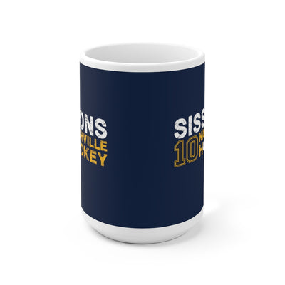 Sissons 10 Nashville Hockey Ceramic Coffee Mug In Navy Blue, 15oz