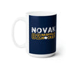 NOvak 82 Nashville Hockey Ceramic Coffee Mug In Navy Blue, 15oz