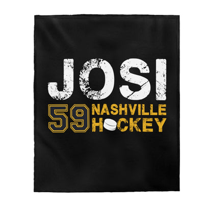 Josi 59 Nashville Hockey Velveteen Plush Blanket