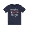 "Living That Hockey Mom Lifestyle" Unisex Jersey Tee