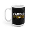 Fabbro 57 Nashville Hockey Ceramic Coffee Mug In Black, 15oz